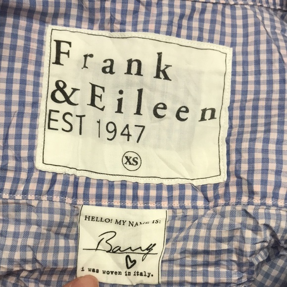 Frank & Eileen Barry Checkered Button-Down Purple Shirt XS - Picture 13 of 14